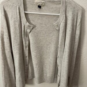 Universal Thread Light Gray Cardigan Sweater